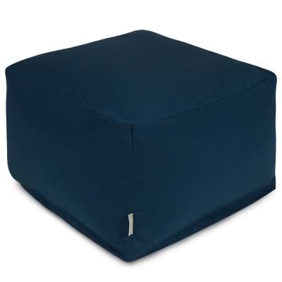 Square – Ottoman Cushions – Outdoor Cushions – The Home Depot With Regard To Navy And Dark Brown Jute Pouf Ottomans (View 7 of 20)