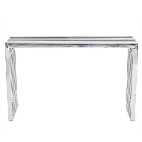 Stainless Steel Console Table | Modern Console Tables, Modern Console Regarding Stainless Steel Console Tables (View 2 of 20)