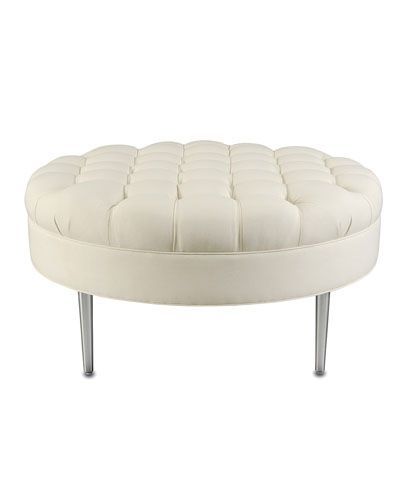 Starlet Cocktail Ottoman (with Images) | Ottoman, Contemporary Living In Navy And Light Gray Woven Pouf Ottomans (View 5 of 20)