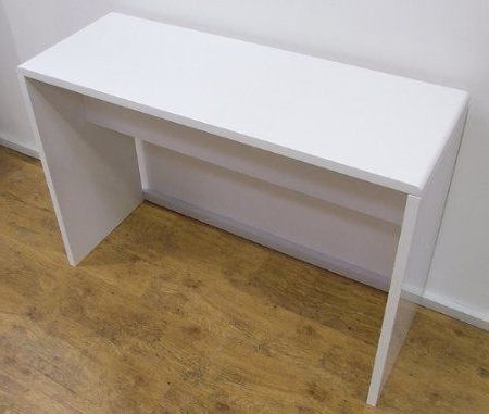 Stunning Full High Gloss White Modern Classic Console Hall Side Throughout White Gloss And Maple Cream Console Tables (View 4 of 20)
