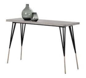 Tables :: Accent Tables :: Sr 101901 Console Table With Concrete Top Regarding Hammered Antique Brass Modern Console Tables (View 15 of 20)