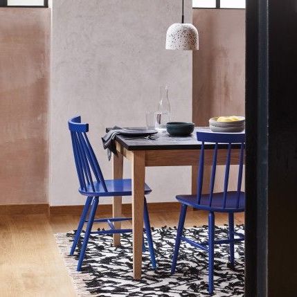 Talia Cobalt Blue Spindle Back Dining Chair | Spindle Dining Chair For Cobalt Console Tables (View 1 of 20)