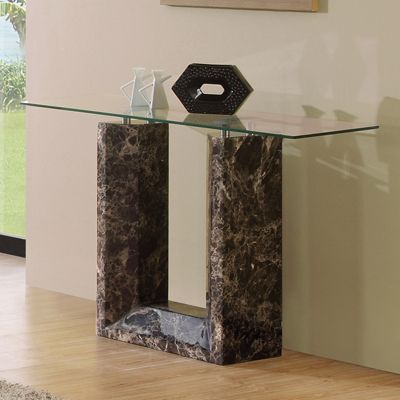 Tampa Marble And Glass Console Table – Robson Furniture Pertaining To Glass Console Tables (Gallery 20 of 20)