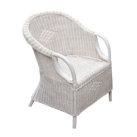 The Importer – Seating | White Armchair, Furniture, Rattan Chair With Black And Off White Rattan Ottomans (View 6 of 20)