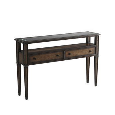 Theodore Alexander Rafferty 54" Console Table | Console Table, Iron Pertaining To Gray Driftwood And Metal Console Tables (View 2 of 20)