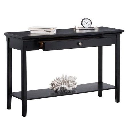 Threshold™ Avington Console Table – Black | Console Table, Traditional Pertaining To 3 Piece Shelf Console Tables (View 7 of 20)