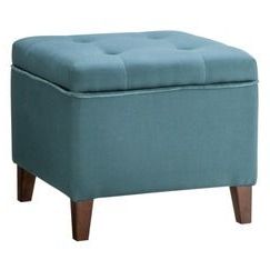 Threshold™ Tufted Storage Ottoman With Micro Velvet Trim – Teal Intended For Velvet Tufted Storage Ottomans (View 17 of 20)