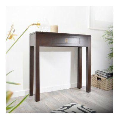 Tikamoon Zenaka Square Console Table & Reviews | Wayfair Uk Within 1 Shelf Square Console Tables (View 13 of 20)