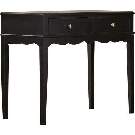 Timeless And Traditional, This Classic Console Table Brings Heirloom Regarding Square Matte Black Console Tables (View 12 of 20)