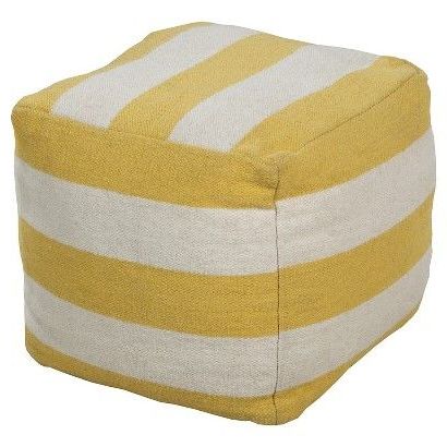 Toco Cube Pouf | Square Pouf, Square Pouf Ottoman, Artisan Weaver With Charcoal And White Wool Pouf Ottomans (View 7 of 20)