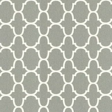 Trellis Gray Fabricthe Yard | Ballard Designs, Grey Fabric, Trellis Inside Gray And Beige Trellis Cylinder Pouf Ottomans (View 3 of 20)