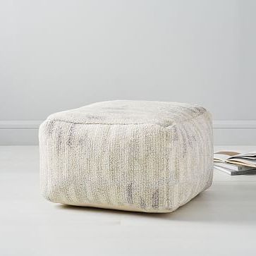 Trinket Pouf | Extra Seating, Bedding Shop, Floor Pillows Inside Navy And Dark Brown Jute Pouf Ottomans (View 9 of 20)