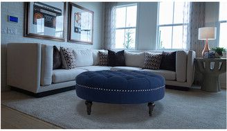 Tufted Coffee Table – Shopstyle Intended For Caramel Leather And Bronze Steel Tufted Square Ottomans (View 17 of 20)