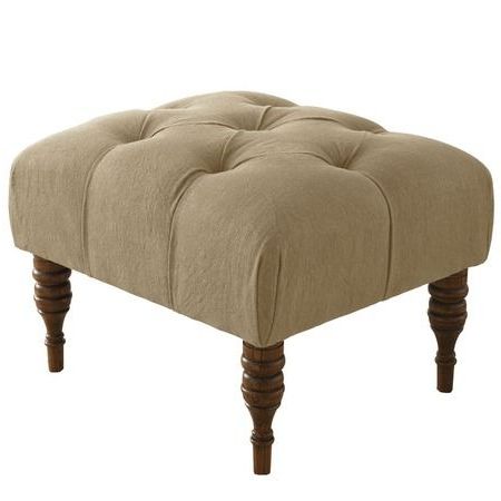 Tufted Ottoman In Sandstone (View 18 of 20)
