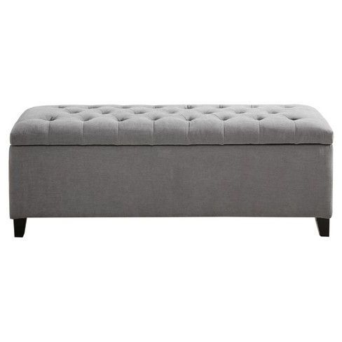 Tufted Top Storage Bench | Storage Bench Bedroom, Storage Bench, Grey Intended For Linen Tufted Lift Top Storage Trunk (View 2 of 20)