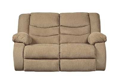 Tulen Mocha Reclining Loveseat Furniture World Nw For Round Beige Faux Leather Ottomans With Pull Tab (View 17 of 20)