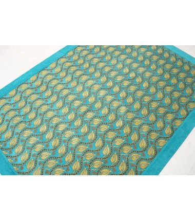 Turkish Ottoman Turquoise Blue Twin Large Size Bed Cover 7.2x (View 8 of 20)
