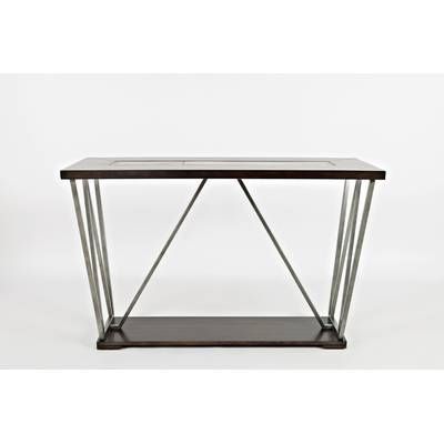 Union Rustic Athena Console Table & Reviews | Wayfair | Metal Sofa Pertaining To Metal Console Tables (View 18 of 20)