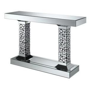 Unique Sparkly Mirrored Console Table Acrylic Crystal Decorative Regarding Acrylic Console Tables (View 7 of 20)