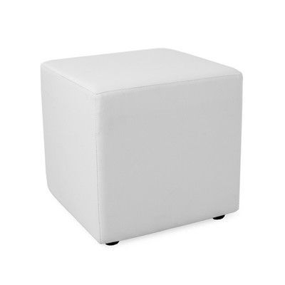 Urban 9 5 Ottoman Color: White | Leather Ottoman, Cube Ottoman, Ottoman With Regard To White Leather Ottomans (View 17 of 20)