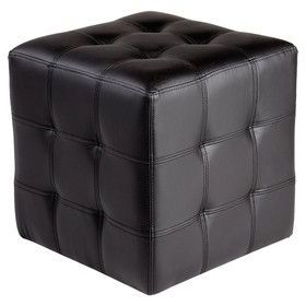 Urban Unity Dario Cube Ottoman | Cube Ottoman, Ottoman, Faux Leather With Twill Square Cube Ottomans (View 11 of 20)