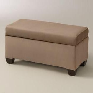 Velvet Pembroke Upholstered Storage Bench | Storage Bench, Upholstered Inside Rivet Gray Velvet Fabric Bench (View 1 of 20)