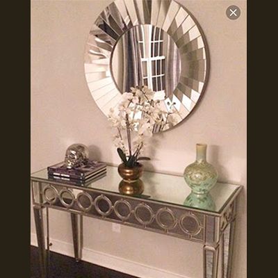 Vibrant Designed Mirrored Console Table With Mirror – Mirror Mobilia In Antique Mirror Console Tables (Gallery 19 of 20)