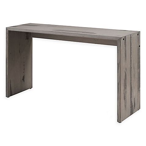 Walker Edison 48 Inch Solid Reclaimed Wood Entry Table In Grey | Wood Intended For Gray Wood Veneer Console Tables (View 13 of 20)