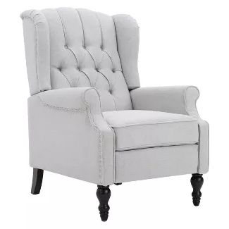 Walter Recliner Club Chair – Christopher Knight Home : Target | Living Within Gray And Natural Banana Leaf Accent Stools (View 18 of 20)