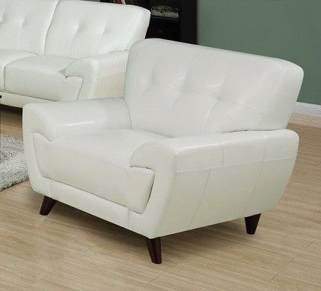 White Bonded Leather / Match Chair – Monarch Specialties I 8801wh Within White Textured Round Accent Stools (View 13 of 20)