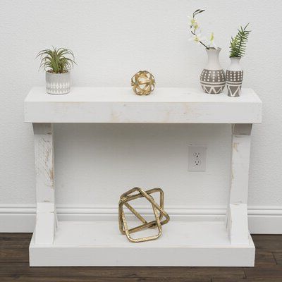 White Console Tables You'll Love In 2020 | Wayfair Throughout Square Matte Black Console Tables (View 17 of 20)