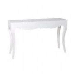 White Lacquer Console Table – Ideas On Foter Within Black Metal And White Linen Ottomans Set Of  (View 4 of 20)