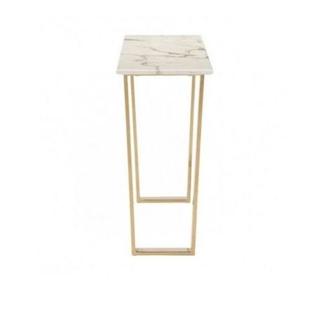 White Marble Gold Console Table | Modern Console Tables, Console Table In White Marble Console Tables (View 8 of 20)