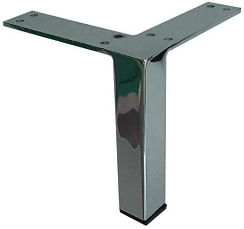 Wholesale Square Metal Furniture Leg, Feet 5" In Brass Brushed Satin Throughout Square Black And Brushed Gold Console Tables (View 4 of 20)