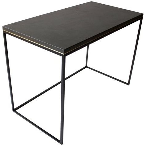Wilson Modern Minimalist Concrete Writing Desk Or Console | Concrete For Modern Concrete Console Tables (Gallery 19 of 20)