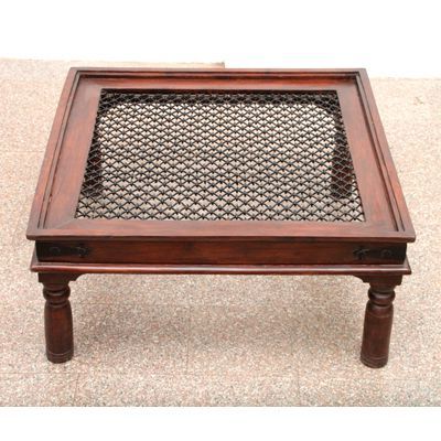Wooden Large Jali Deesign Coffee Table | Centre Table For Glass For Espresso Wood And Glass Top Console Tables (View 15 of 20)