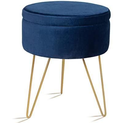Wrought Iron Vanity Stools – Webuycheaper For Honeycomb Cream Velvet Fabric And Gold Metal Ottomans (View 16 of 20)