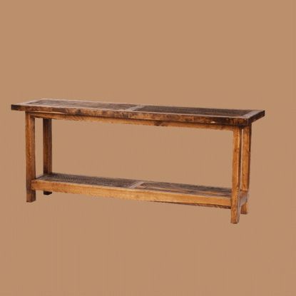Wyoming Reclaimed Wood Sofa Table|log Cabin Rustics Regarding Reclaimed Wood Console Tables (View 10 of 20)