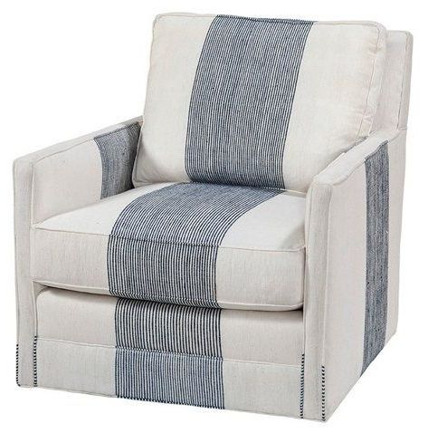 Zoe Swivel Chair, Navy/white $2, (View 8 of 20)