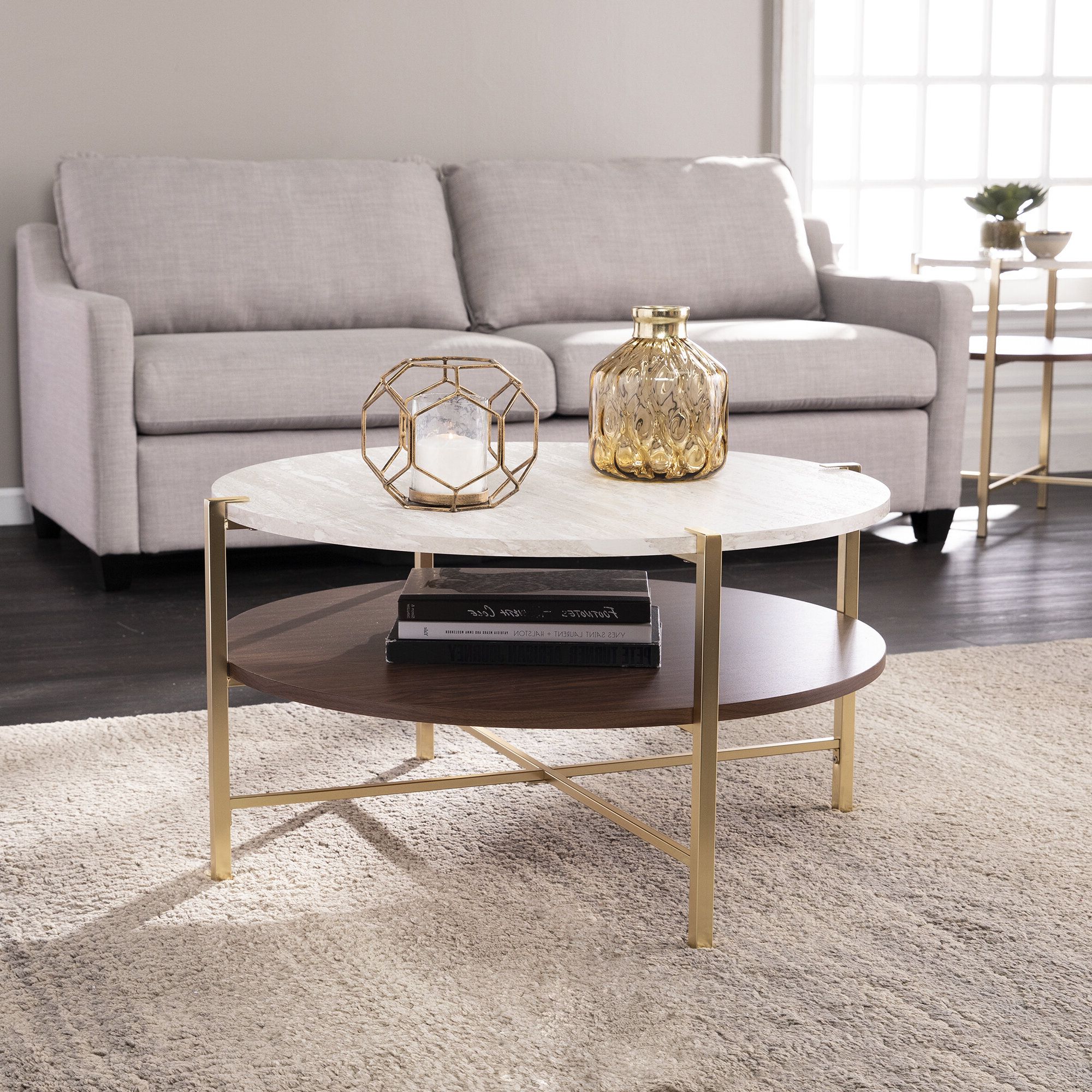 2019 Faux Marble Top Coffee Tables Throughout Willa Arlo Interiors Trosper Coffee Table With Storage & Reviews (View 9 of 20)