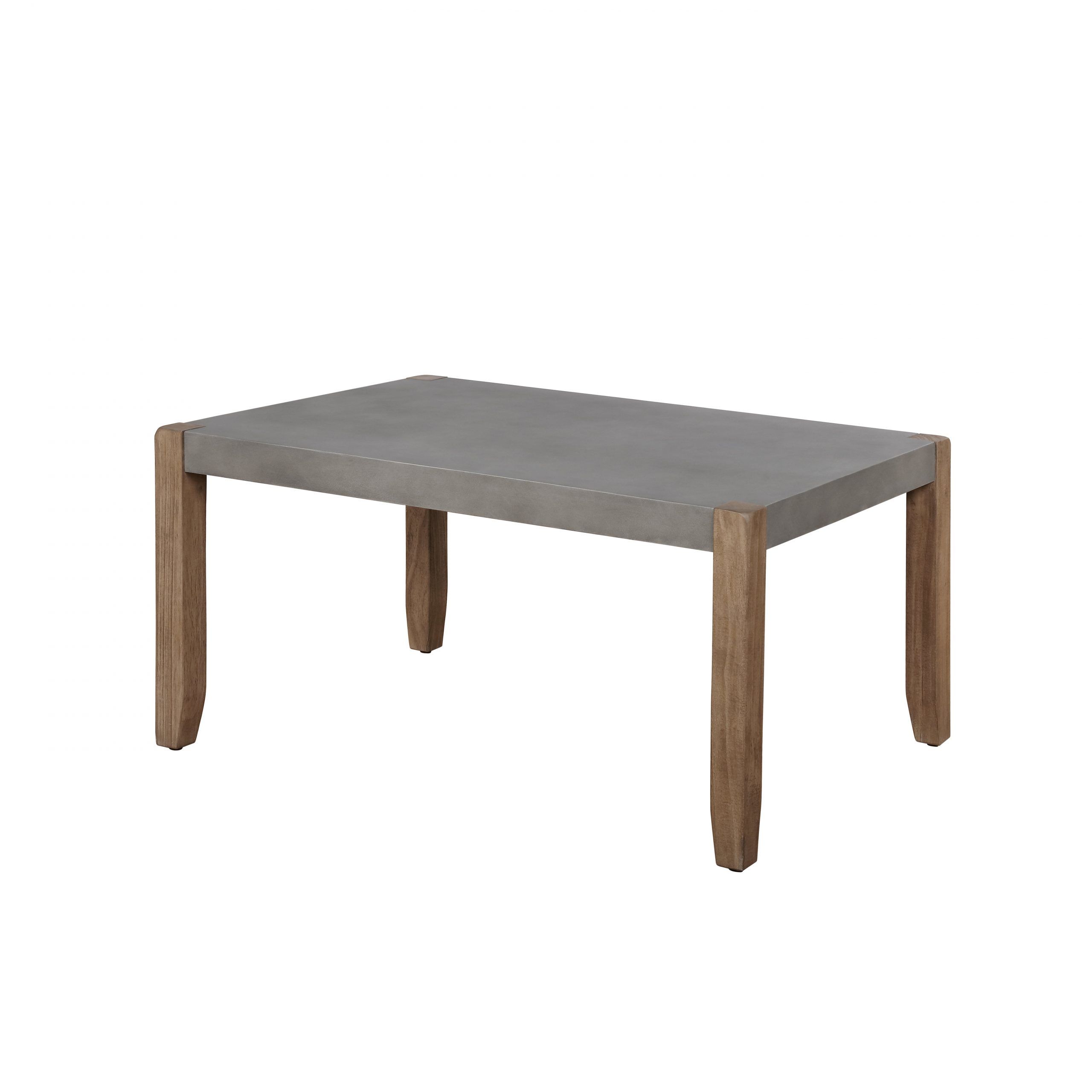2020 Industrial Faux Wood Coffee Tables With Alaterre Newport 36"l Faux Concrete And Wood Coffee Table – Walmart (View 7 of 20)