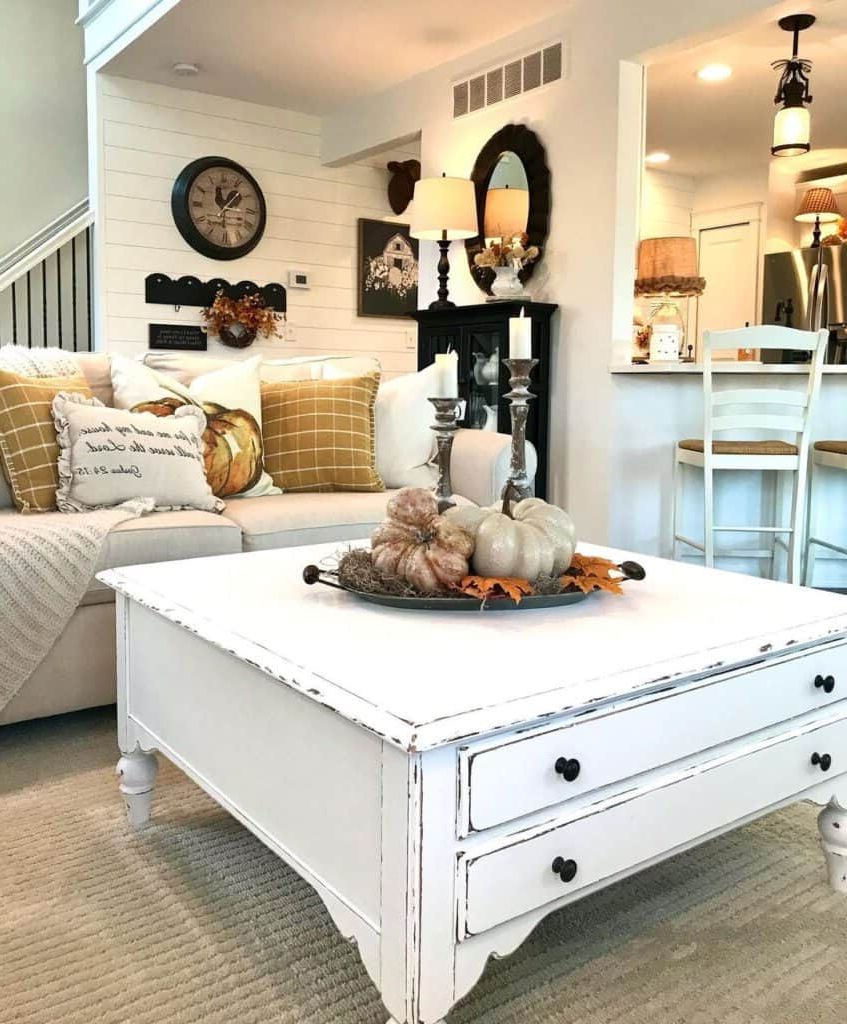 39 Farmhouse Coffee Tables To Define Your Style & Living Space Inside 2020 Farmhouse Style Coffee Tables (View 3 of 20)