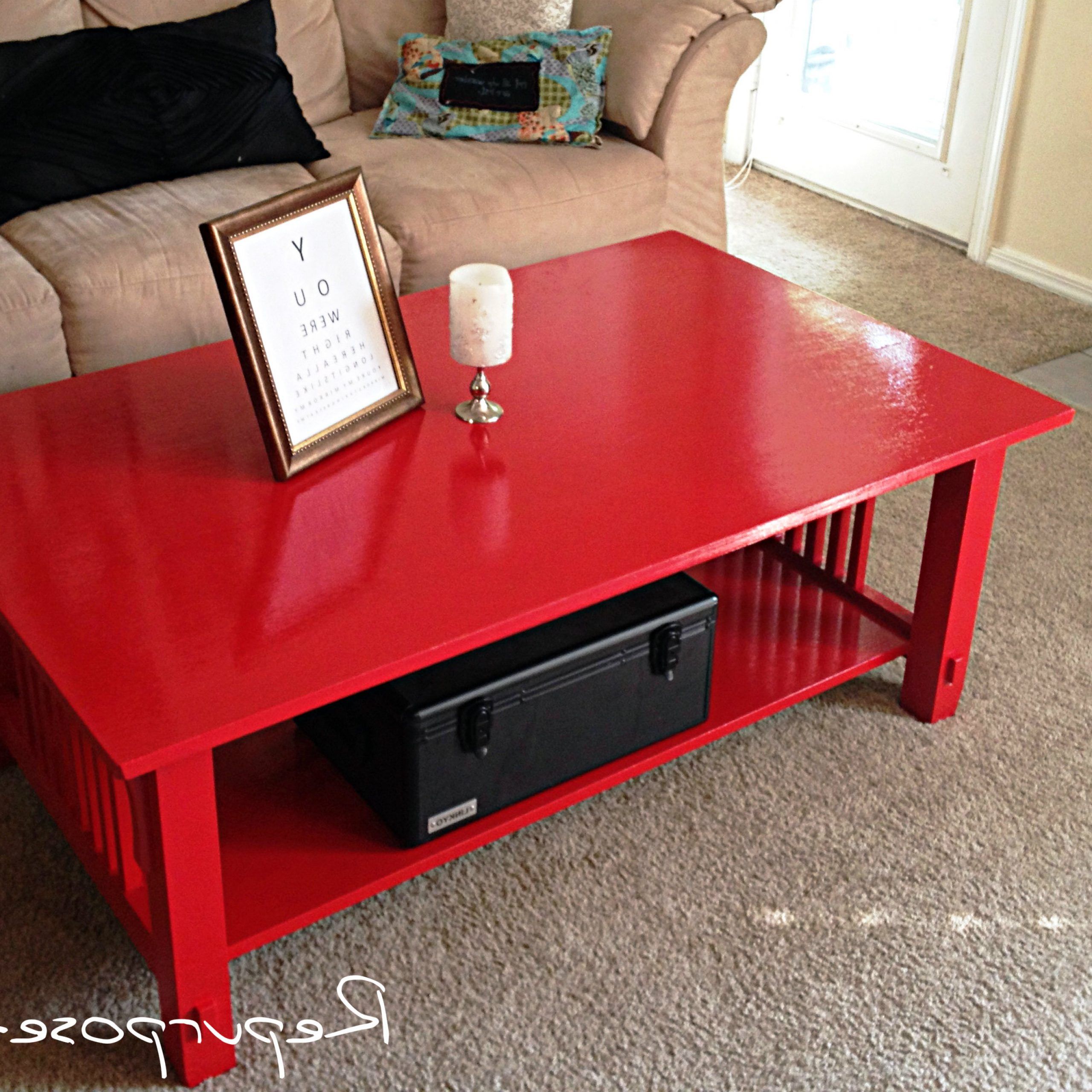 Best And Newest Paint Finish Coffee Tables Inside Diy: High Gloss Coffee Table Repurpose (View 6 of 20)