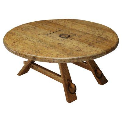 Best And Newest Rustic Round Coffee Tables In Rustic Round Coffee Table, 1960s For Sale At Pamono (View 11 of 20)