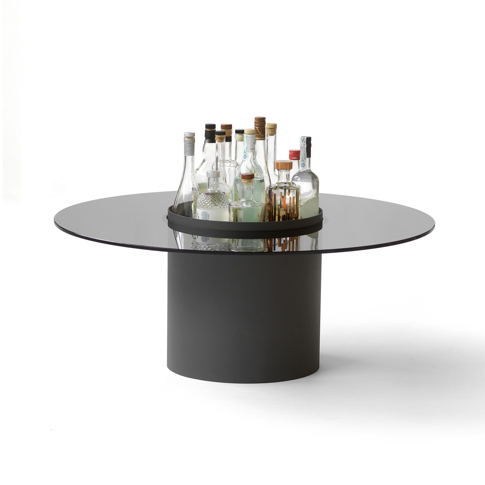 Bucket Coffee Table – Black With Glass Top – Bla Station Inside Widely Used Glass Tabletop Coffee Tables (View 6 of 20)