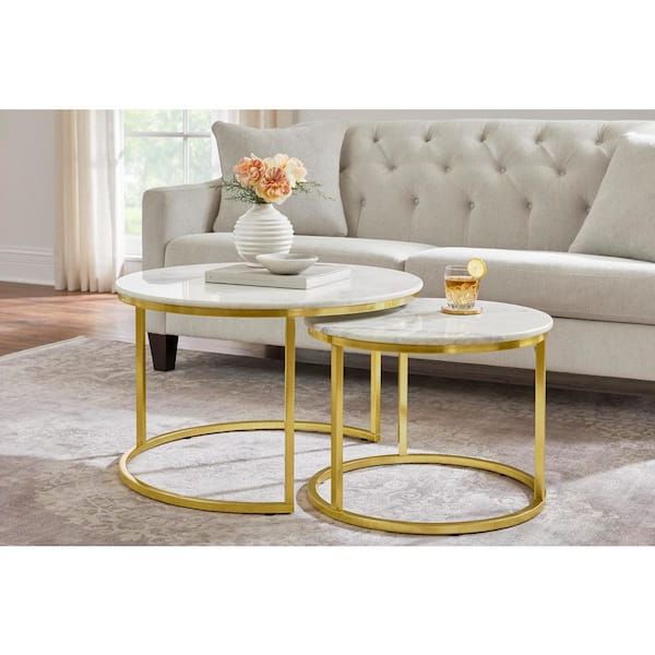Current 2 Piece Coffee Tables Intended For Home Decorators Collection Cheval 2 Piece 31 In (View 17 of 20)