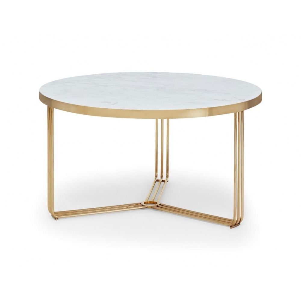 Current Deco Stone Coffee Tables Throughout Medium Circular Table With Various Stone Tops And Frame Colour Options (View 16 of 20)