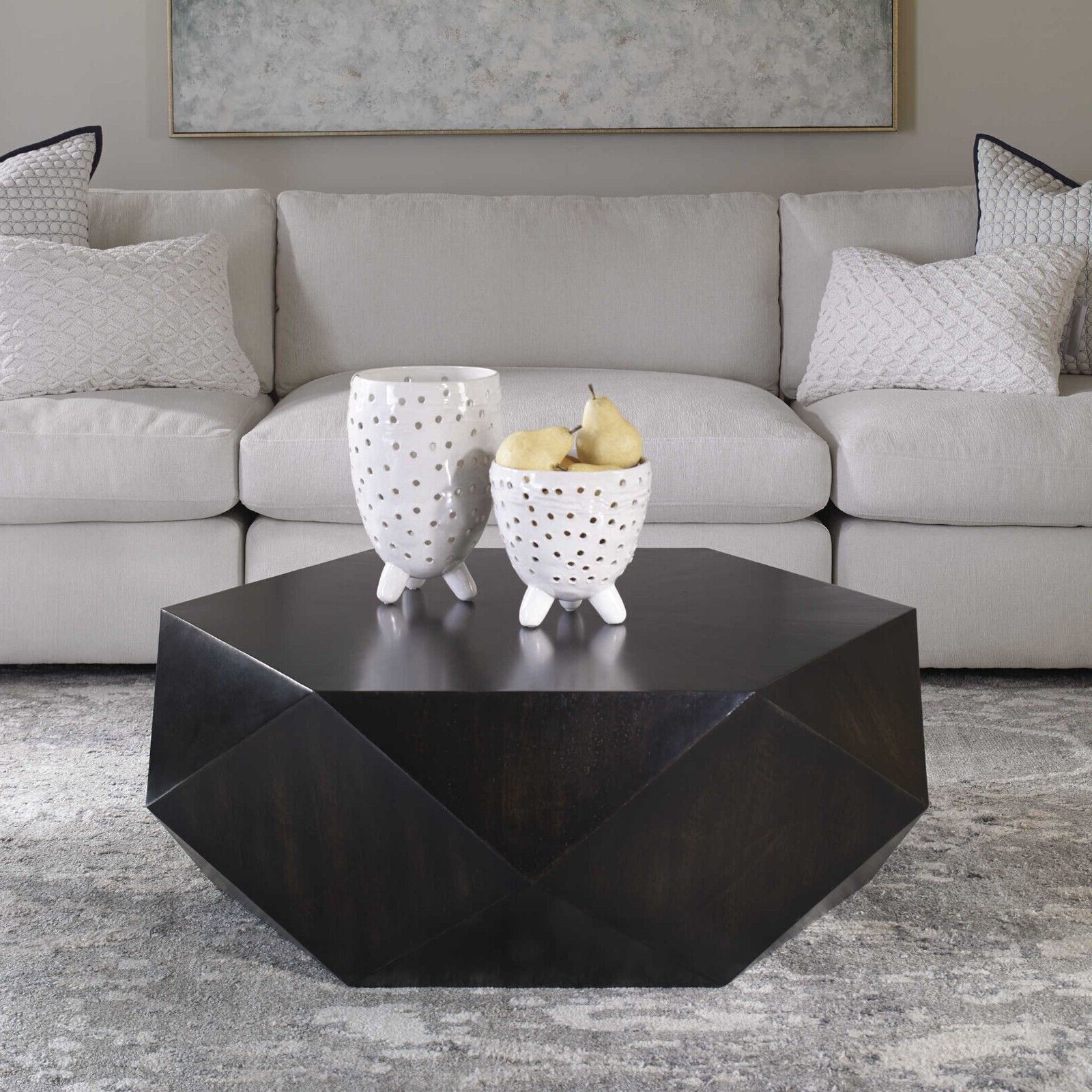 Ebay For Trendy Geometric Block Solid Coffee Tables (View 10 of 20)