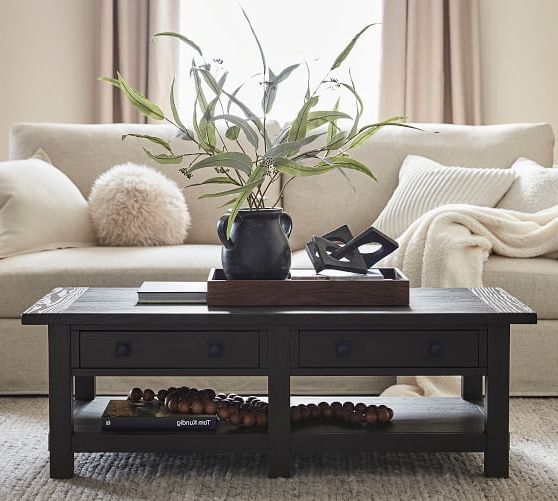 Famous Rectangle Coffee Tables In Benchwright 54" Rectangular Coffee Table (Gallery 20 of 20)