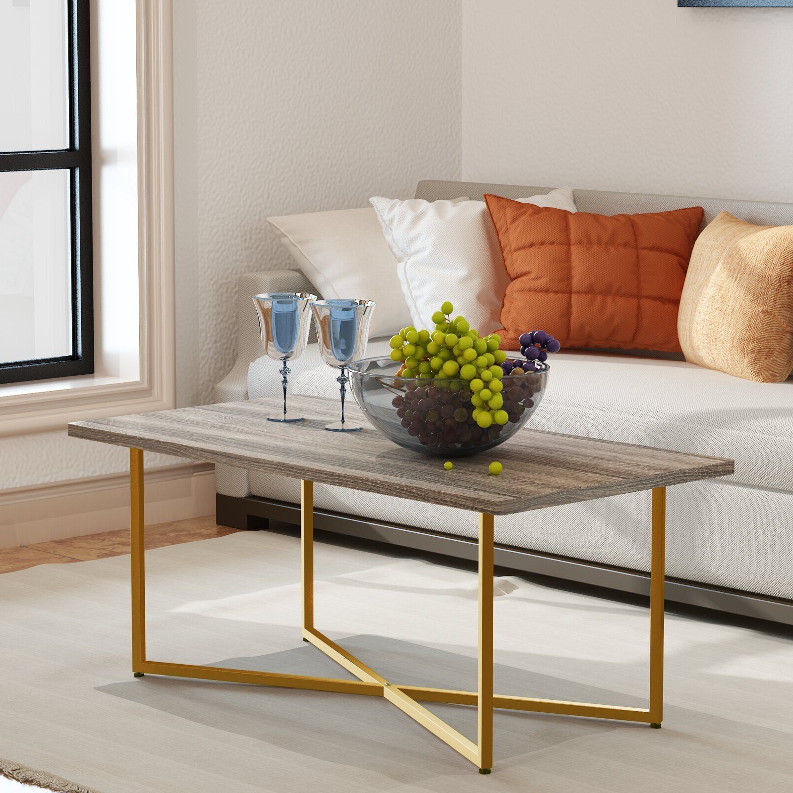 Favorite Faux Wood Coffee Tables With Wood And Chrome Coffee Table – Ideas On Foter (View 17 of 20)